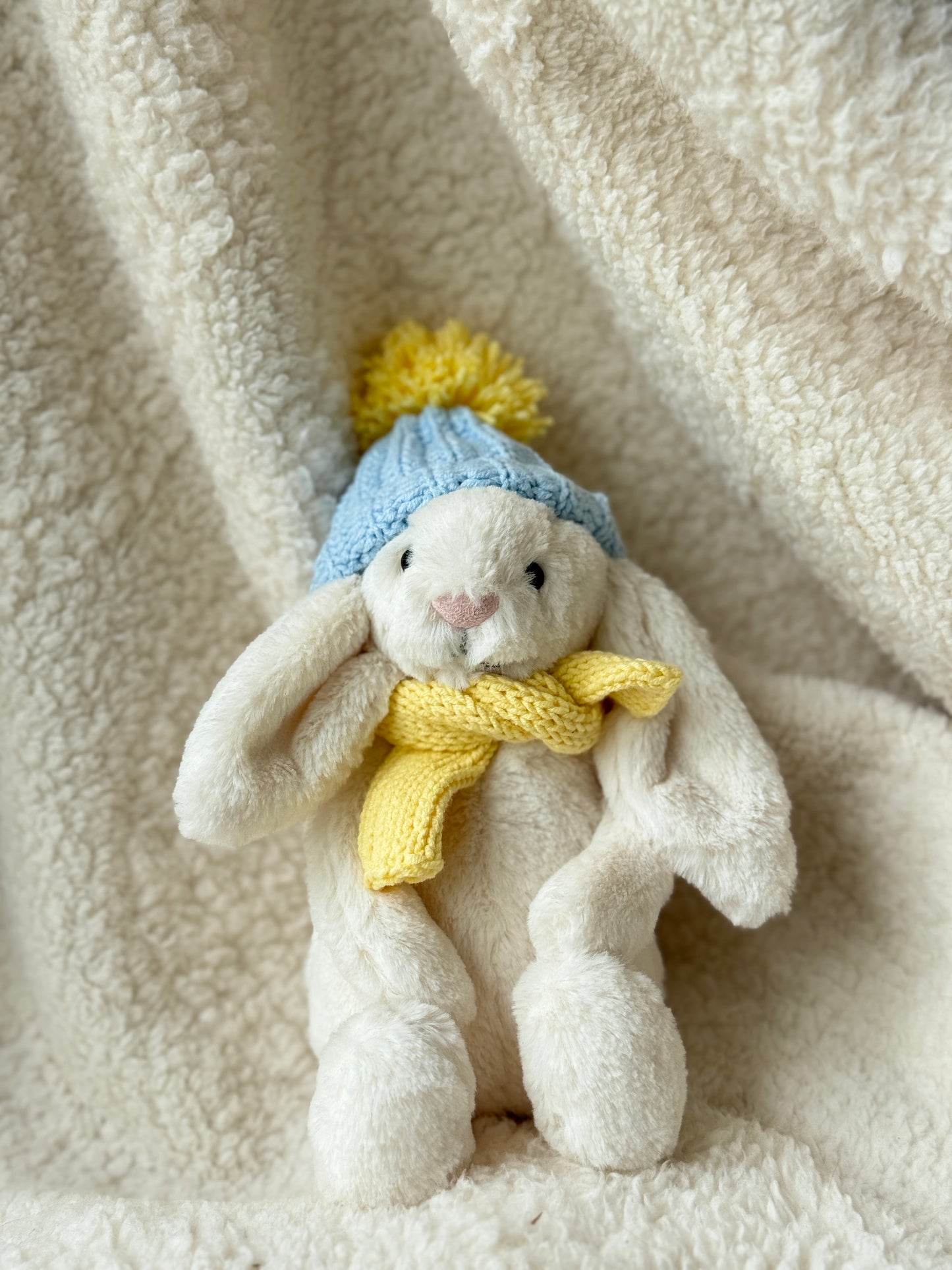 Light Blue & Yellow Crochet Outfit for Jellycat Amuseables