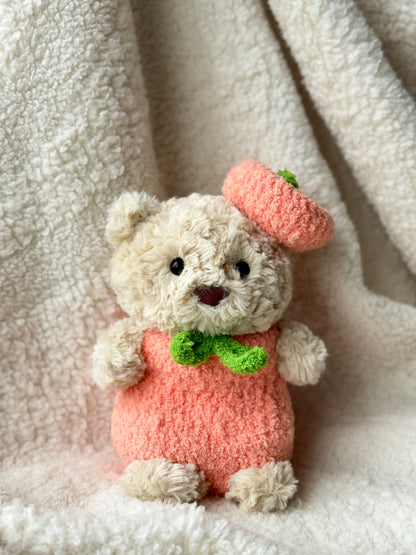Crochet Peach Outfit for Jellycat Junior Bart or Littles