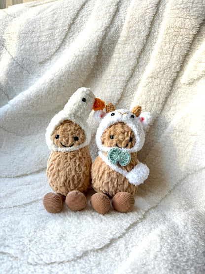 Crochet Sheep Style Outfit Set for Jellycat Amuseables
