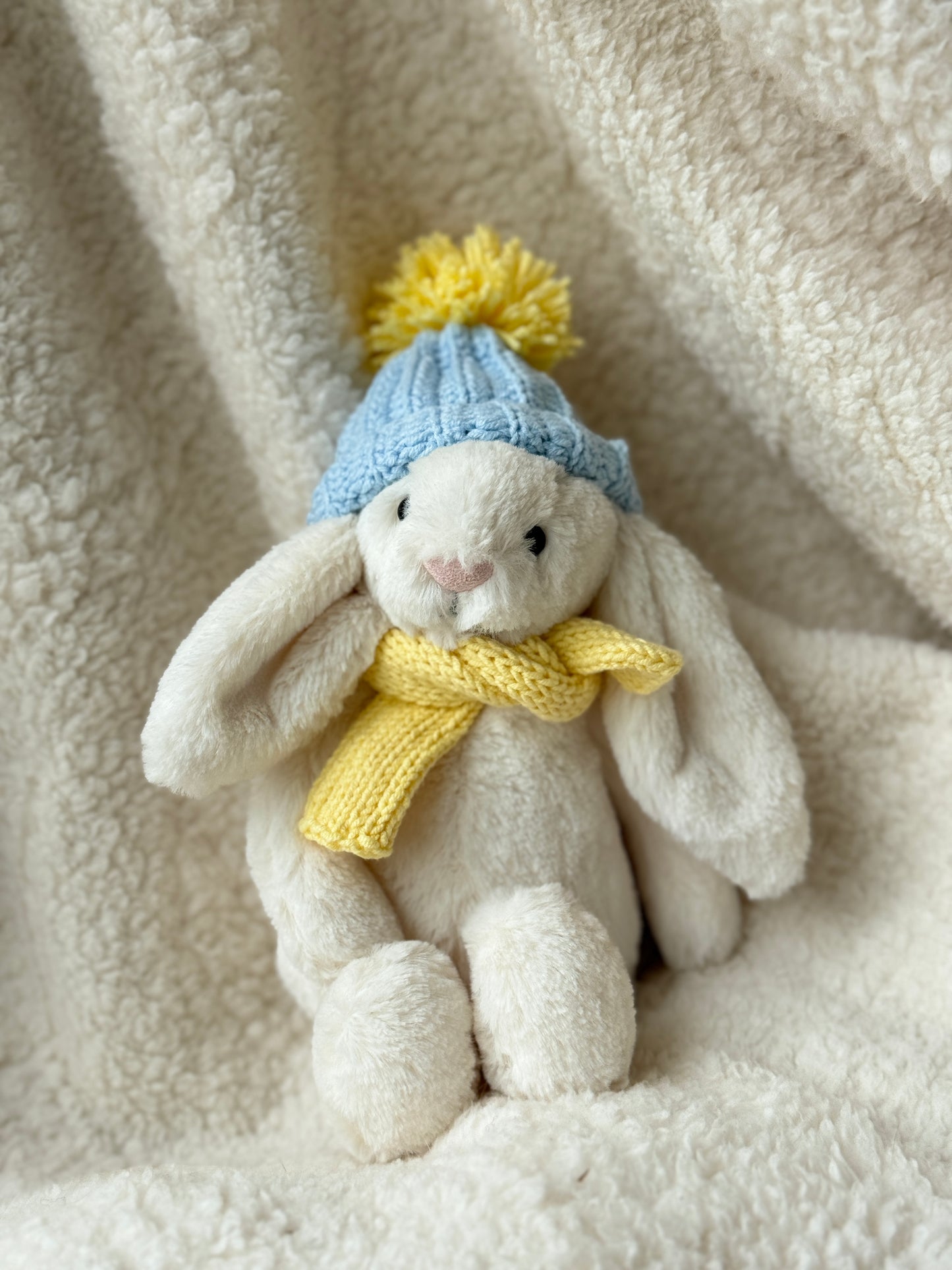 Light Blue & Yellow Crochet Outfit for Jellycat Amuseables