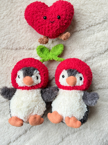 For Lovers Crochet Outfit for Jellycat Amuseables for Cherry Sweethearts